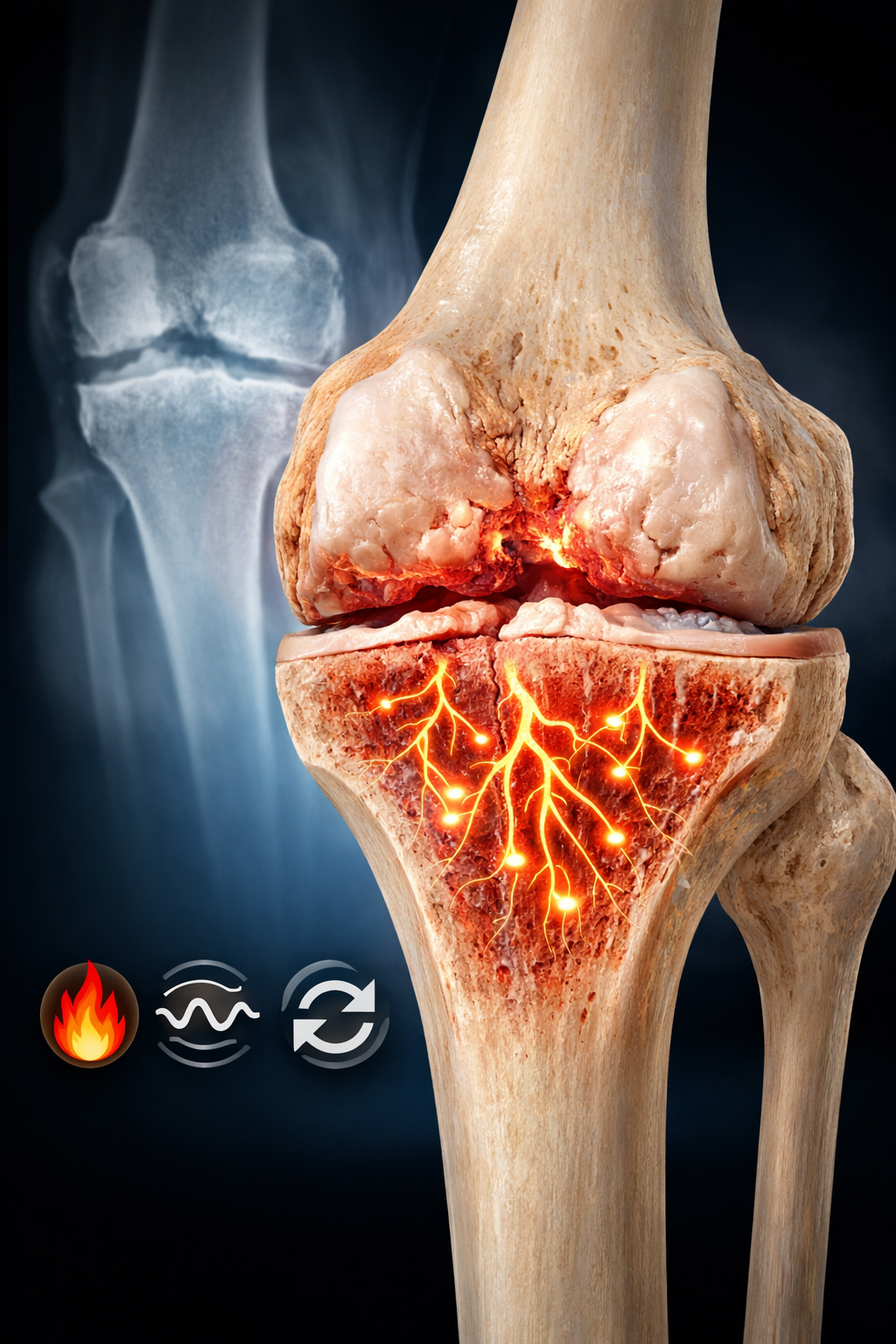 Bone on bone knee pain